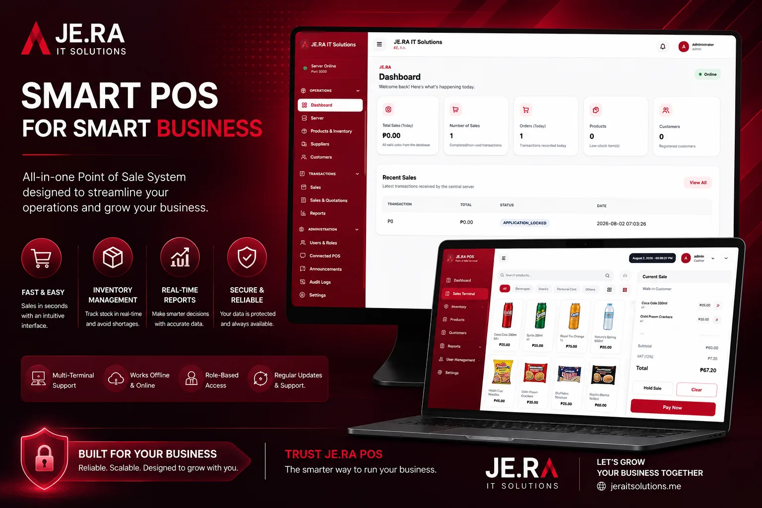 JE-RA POS business system promotional preview