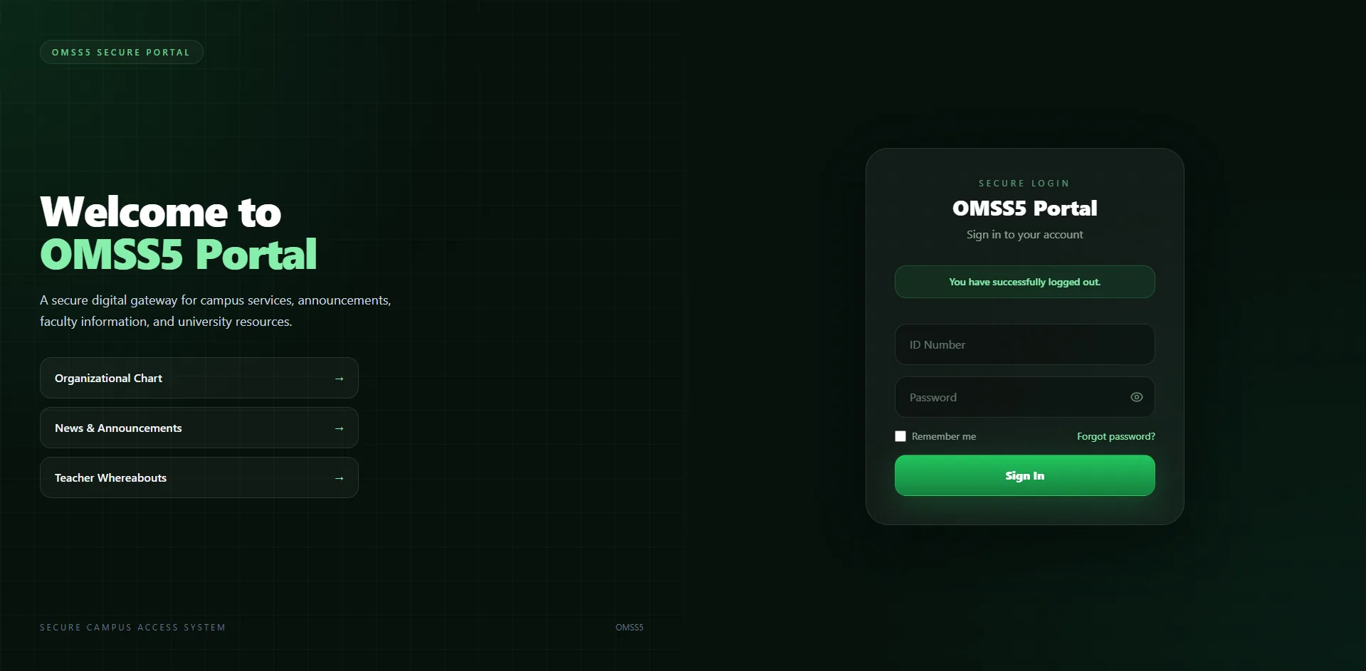 Fingerprint attendance management system dashboard